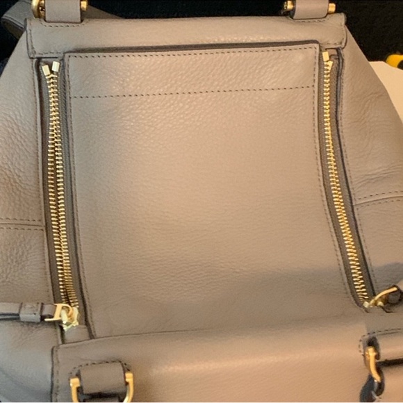 Tory Burch Gold and Tan Crossbody Bag with Structured Design - Picture 6 of 15